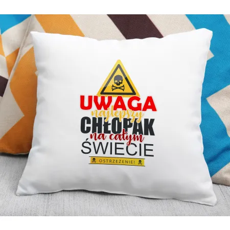 Poduszka dla CHŁOPAKA Najlepszy chłopak na świecie